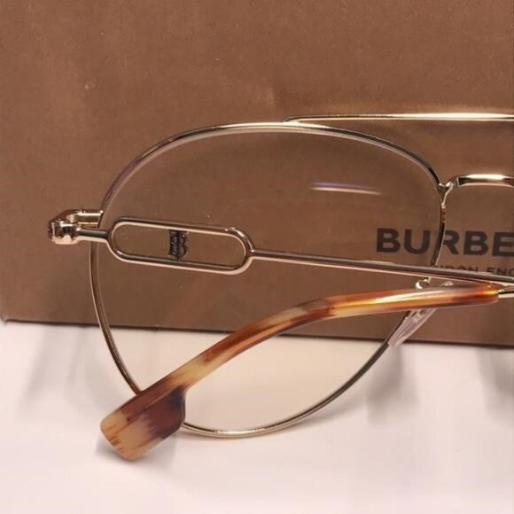 New Authentic Burberry BE3128 1808 Gold Eyeglasses - Picture 10 of 11